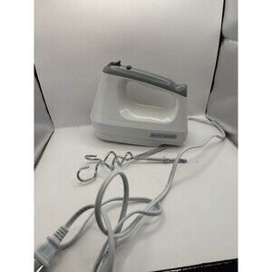 BLACK & DECKER 6-Speed White Hand Mixer 2Attachnents 250 Watt MX3000W 2016